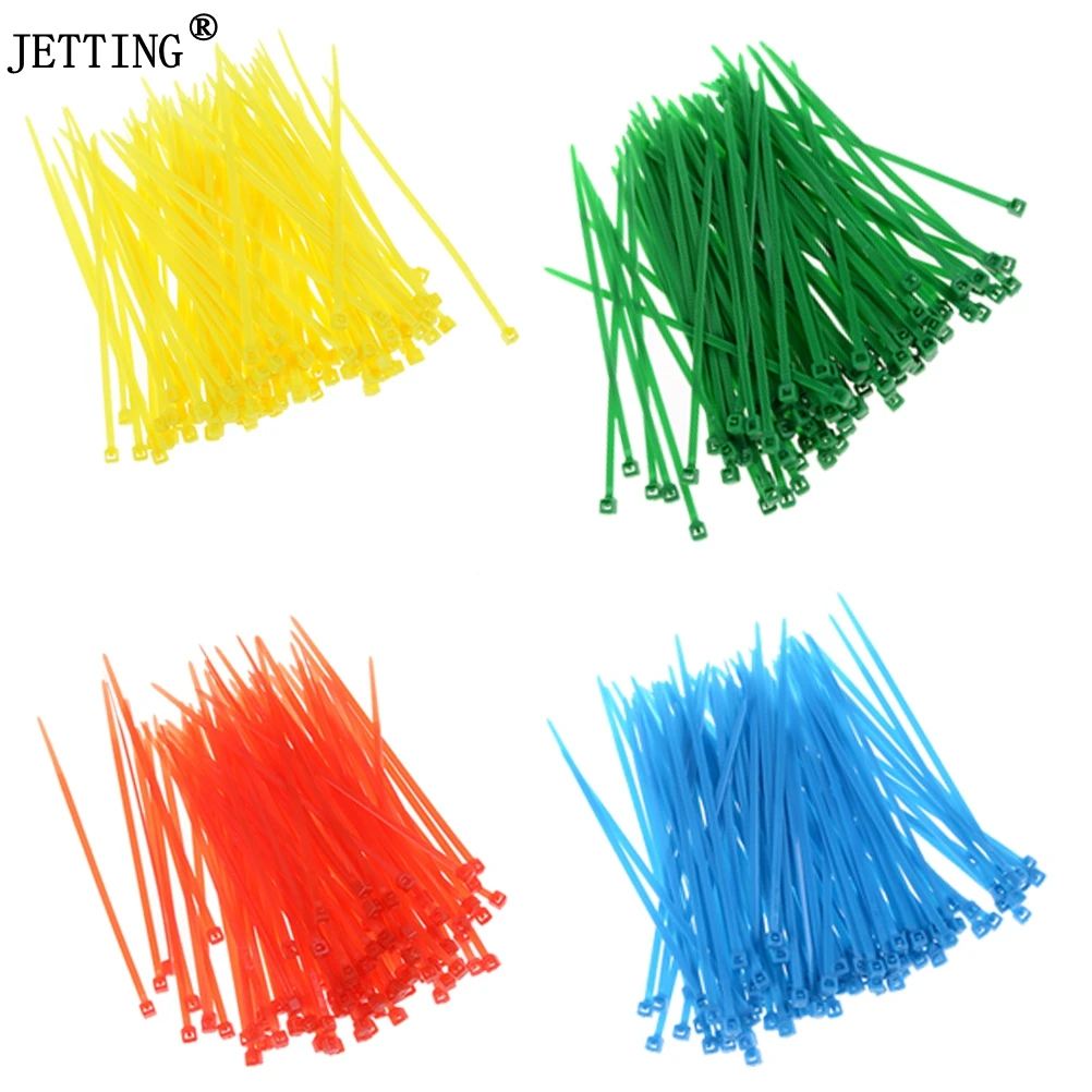 

100Pcs/pack 3*100mm Colorful Factory Standard Self-locking Plastic Nylon Cable Ties,Wire Zip Tie Wholesale