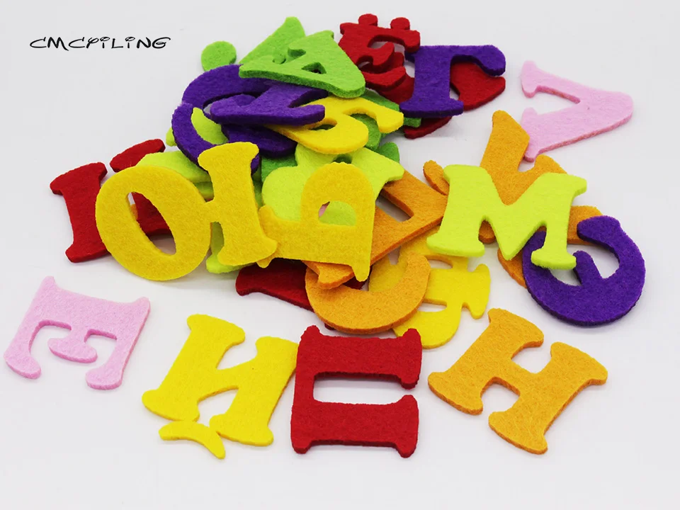 CMCYILING мультфильм 3 мм толстый Войлок алфавит для шитья скрапбукинга ручная работа детская игрушка украшение дома Войлок ремесло буквы пакет 33 шт