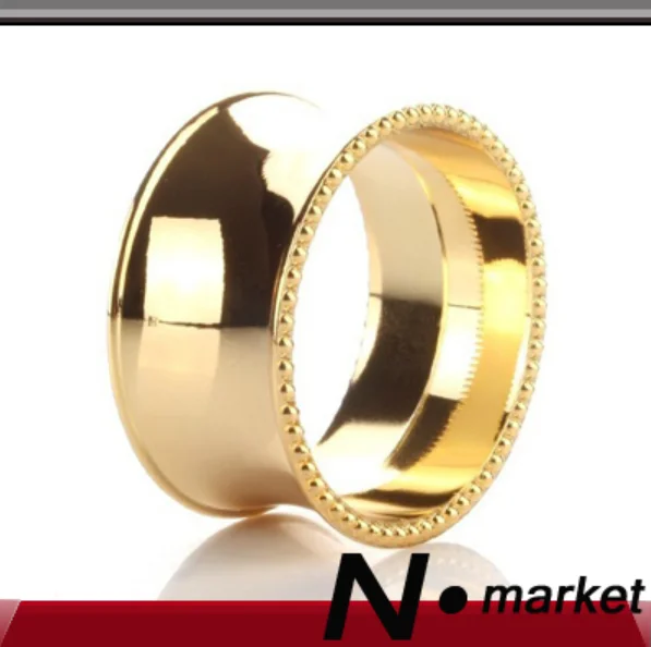 circular napkin ring gold 