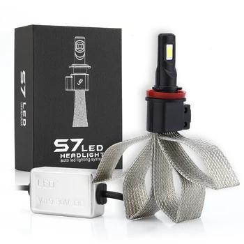 

2 X H11 S7 COB LED Headlight Bulb 30W 3200LM DC 9V-30V IP68 Waterproof 6000K Pure White 360 Degree Beam for Car SUV ALL IN ONE