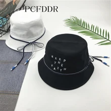 PCFDDR Весна и лето обувь для мужчин женщин капот письма с длинными полями рыбака hat солнцезащитная Кепка