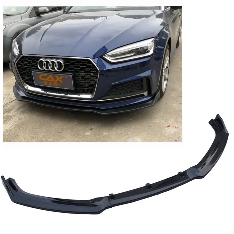 Car front bumper 3-section carbon fiber pattern ABS material for Audi A5 B9- car exterior parts