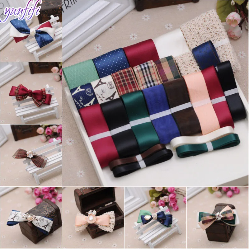 1 meter College style Mix Ribbon 24 color set Bow hairbow Clothing Decorative Handmade Patchwork DIY Hometexile Sewing | Дом и сад