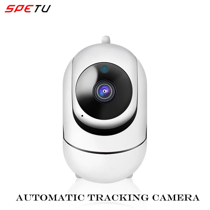 

Spetu Home Security IP Camera Wi-Fi Wireless 1080P HD Network Camera Surveillance Wifi Night Vision Automatic track CCTV Camera