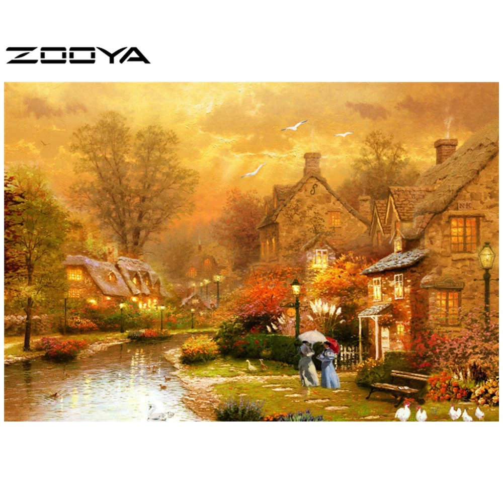ZOOYA DIY 3D алмазная живопись средневековая Европа леди домашний декор креативный