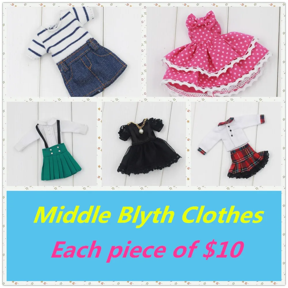 Только для куклы Middie Blyth 20 см милый костюм 1/8 одежда