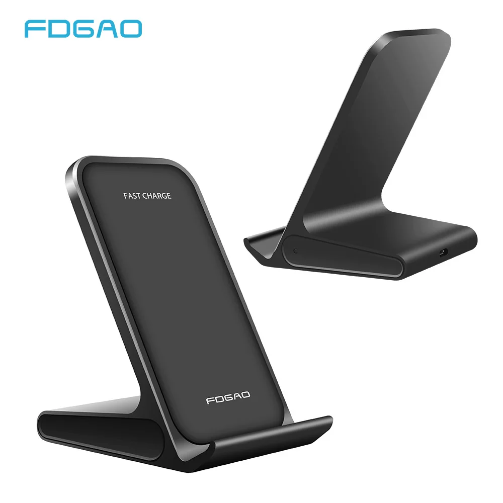 

FDGAO 10W Fast Wireless Charger For Samsung S9 S8 Note 9 8 for iPhone X 8 Plus Xs Max Xr QI induction Wireless Charger Holder