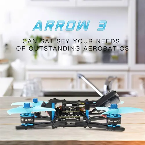 HGLRC Arrow 3 FPV Racing Drone 6S PNP Quadcopters With Frsky XM+ Receiver F4 FC 1408 Motor 45A Blheli32 Caddx Ratel Camera Lahore