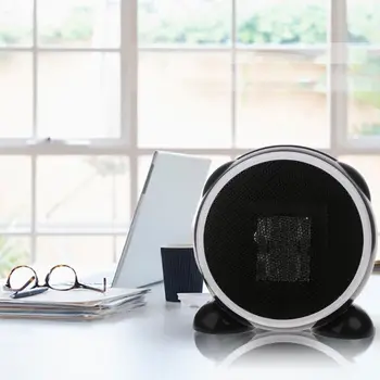 

MEXI Mini Space Heater Portable Desktop Warm Fan Personal Space Winter Warmer Home Office Electrac Heater EU/US Plug