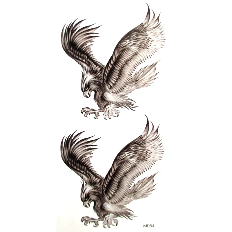 10pcs 3D Large eagle temporary tattoos men tatuajes temporales tattoo