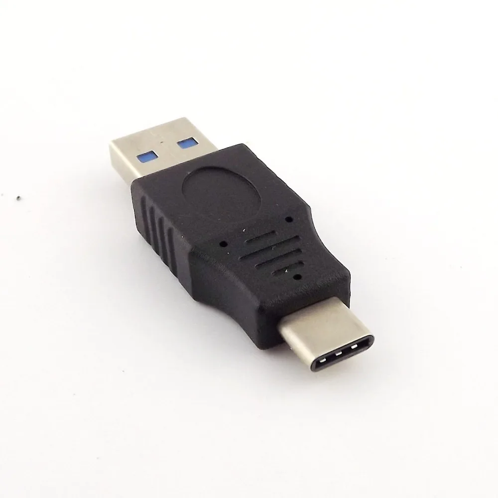 

5x USB 3.0 A Male to USB 3.1 Type C Male Plug Sync Data Power Supply Male to Male Adapter Converter Black