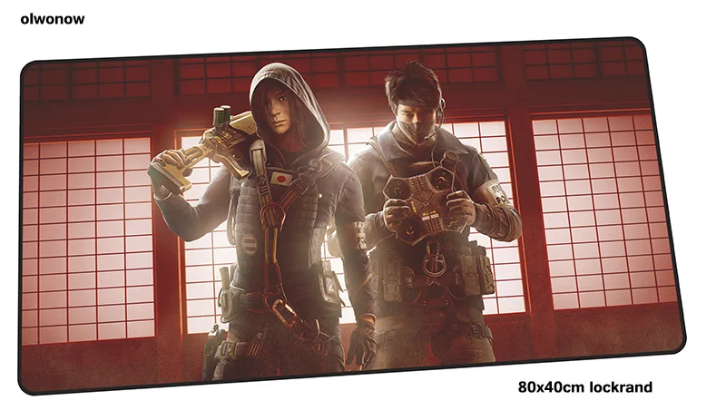 Rainbow Six Siege коврик для мыши 80x40 см Красивые коврики для мыши лучший игровой коврик для мыши геймер подарок персонализированные коврики для мыши Клавиатура pad