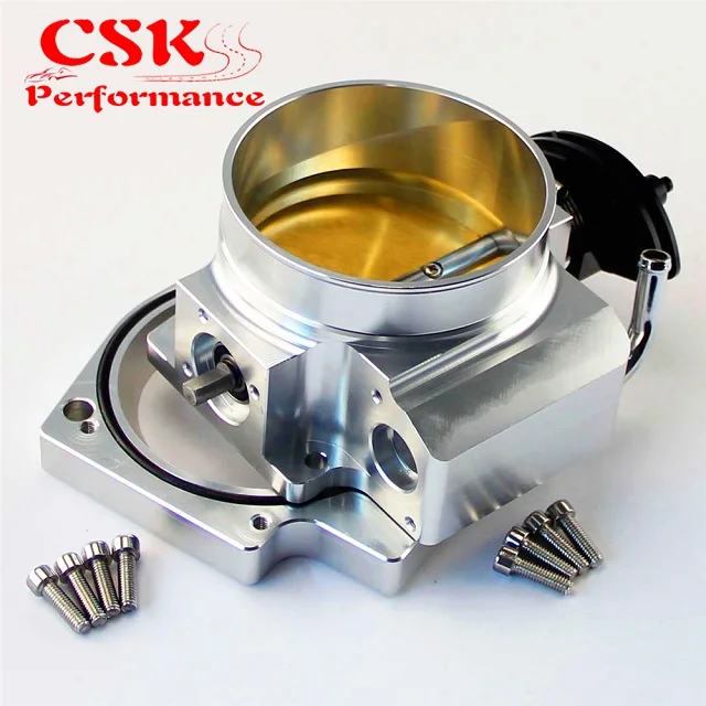 92mm Intake Throttle Body+ Adapter Plate Fits For GEN III LS1 LS2 LS3