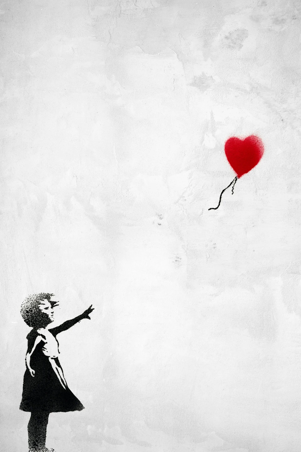 HD печатные Bansky уличное искусство Граффити воздушный шар девушка холст живопись плакаты и принты стены Искусство картина для спальни домашний декор