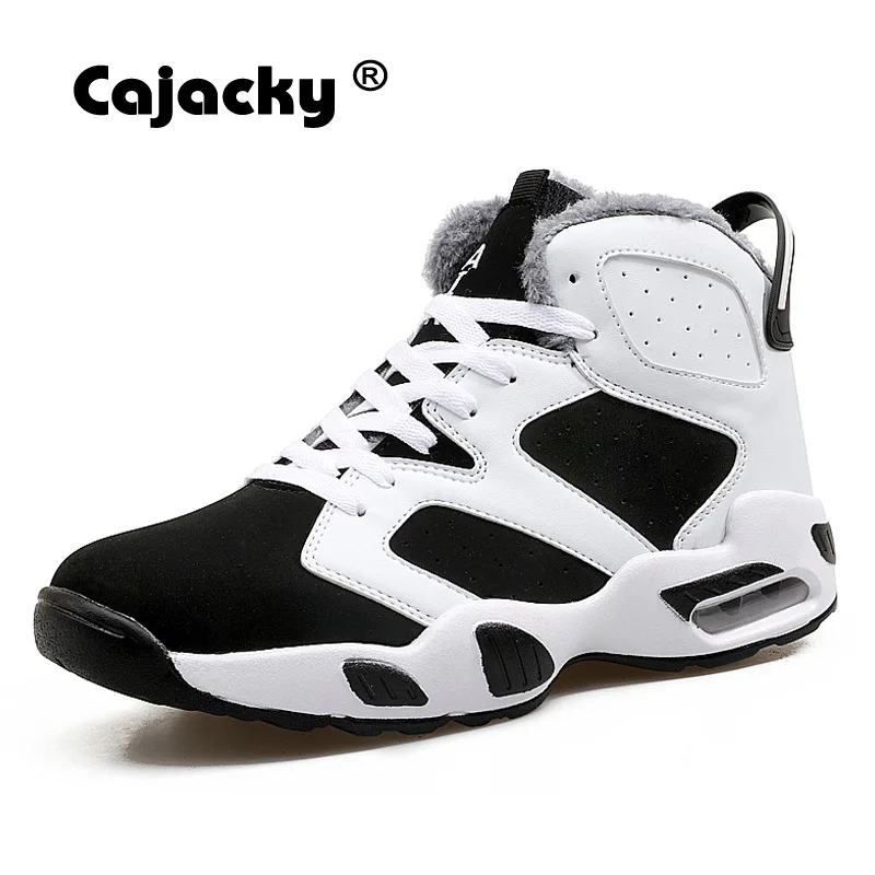 

Cajacky Men Boots Fashion Ankle Boots Winter Plush Botas Male High Top Sneakers Unisex Autumn Mesh Casual Shoes New Four Seasons