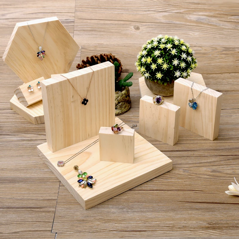 wooden display blocks