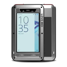 ЛЮБОВЬ МЭИ Мощный Водонепроницаемый противоударный чехол для Sony Xperia X Compact F5321 покрытия тяжелых Панцири металлический корпус w закаленное стекло