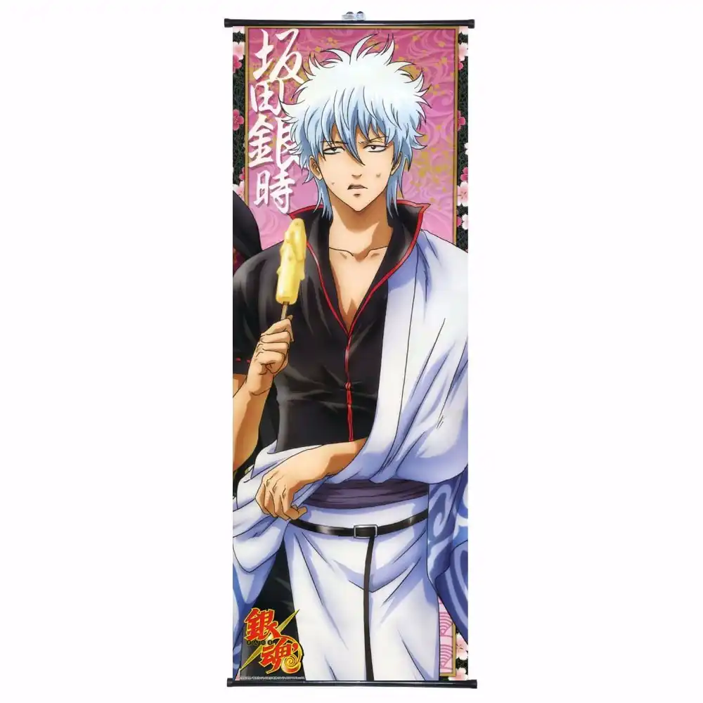 銀魂銀魂ポスター壁スクロール塗装アニメマンガ装飾寝室の写真 Painting Calligraphy Aliexpress