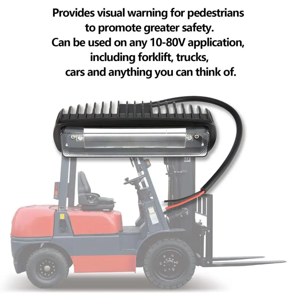 

30W LED Forklift Truck Blue/red Light Warning Lamp Safety Working Light 10-80V IP68 VTX-R18W1