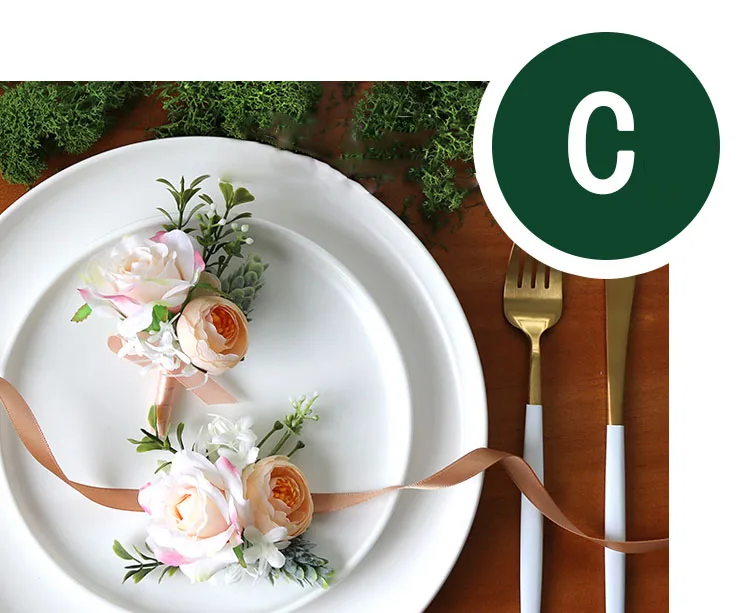 wedding boutonniere wrist corsage marriage  (24)