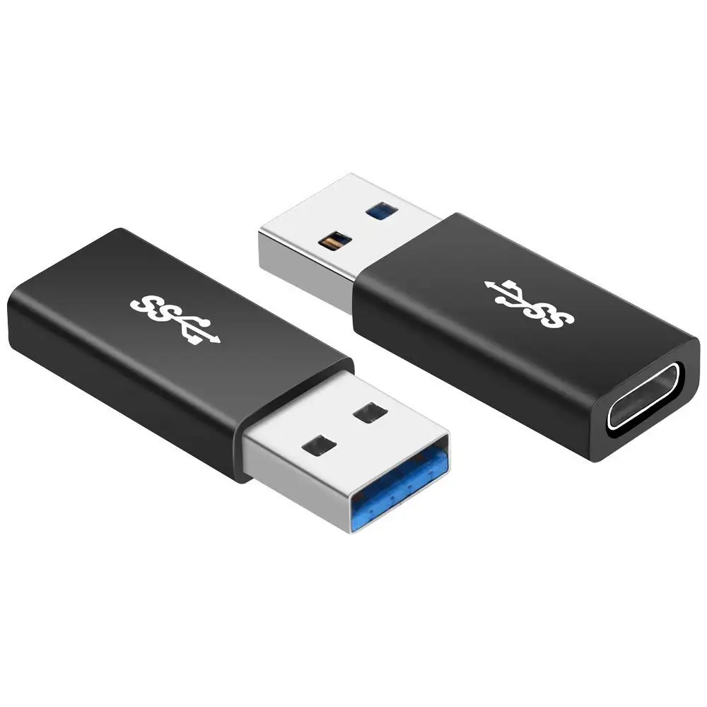 USB 3 0 к C адаптеру 2 шт высокоскоростного типа A папа Type Женский конвертер Поддержка