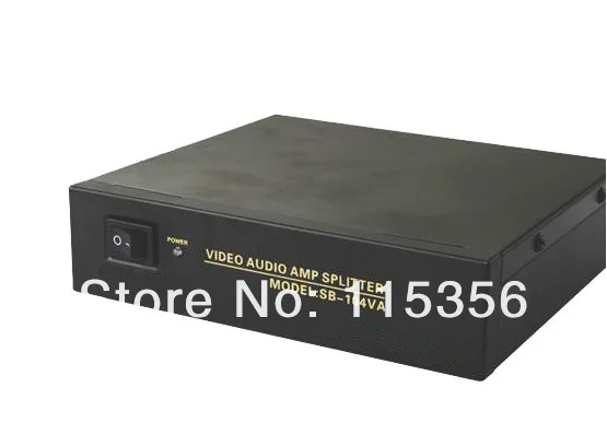 New 220V 1 IN 4 OUT 104VA 4 Port RCA Audio Video