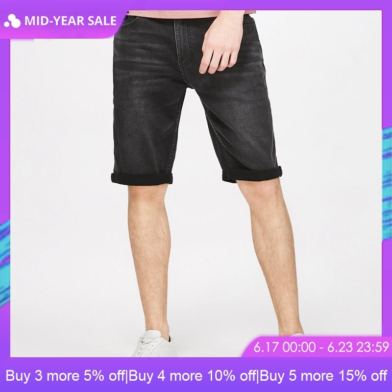 

JackJones Spring Summer New Men's Regular Fit Stretch Knee-length Denim Shorts |2181S3507