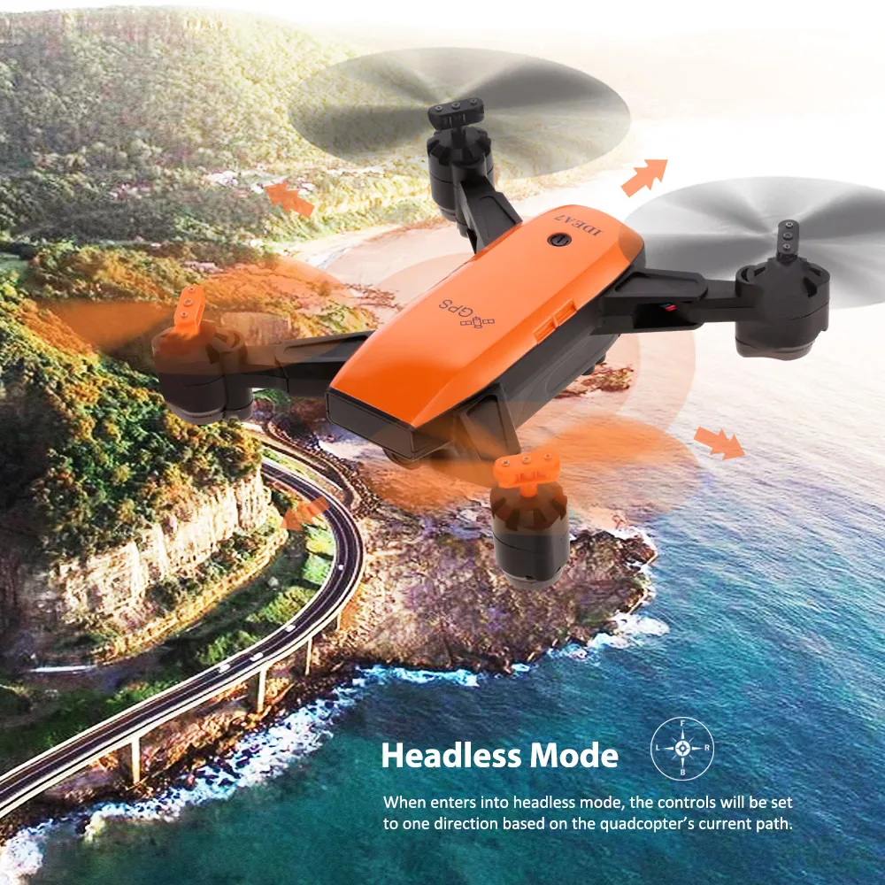 720P Wide Angle Camera Drone Wifi FPV GPS Drone Altitude Hold Foldable Selfie RC Quadcopter Dron Gifts (12)