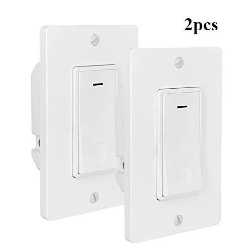 

Smart Light Switch,Wi-Fi Switch Compatible with Alexa Google Assistant and IFTTT,Voice Control,APP Remote Control,Groups Control