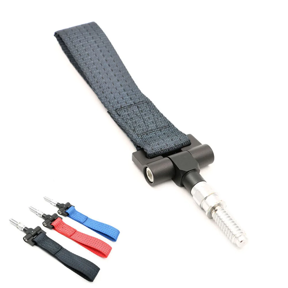 Dongzhen السيارات العالمي سيارة مقطورة الدائري سحب هوك حزام 5000lb مقطورة سباق اكسسوارات لسيارات bmw e46 e30 e32 e36 e90 e91