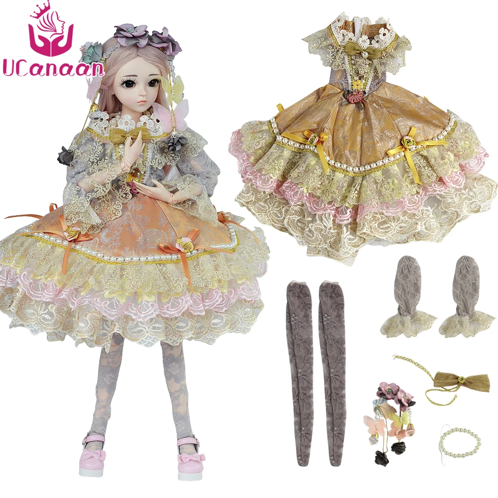 

UCanaan 1/3 BJD Doll Clothes Fashion Handmade Clothes Set High Quality Doll Accessories