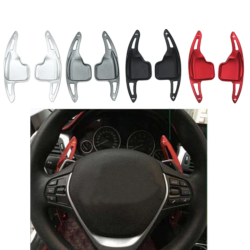 

For BMW X1 X3 X4 X5 X6 F20 F22 F30 F10 F07 F48 F25 F26 F15 F16 Steering Wheel Paddle Aluminum Gear Shift Extension Accessories