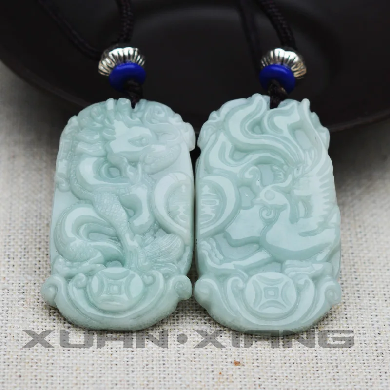 Drop Shipping Lovers' Pendants Natural Jadeite Jades A Pendant 3D