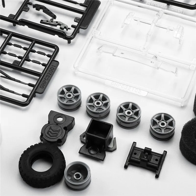 Orlandoo Hunter 1/32 4WD DIY Набор для сборки автомобиля RC Rock Crawler OH32A02 красный с электронными