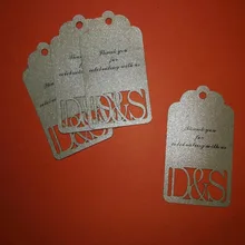 Персонализированные печатные индивидуальные инициалы вечерние ярлыки для сувениров свадебное Дерево желаний Подарочная бирка для новобрачных, вечеринка в честь новорождённого дня рождения