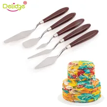 Pastry-Tools Spatula Oil-Painting-Shovel Fondant-Cream Mixing-Scraper Baking Stainless-Steel