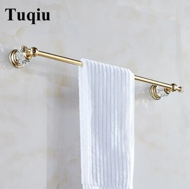 Luxury brass Europe style gold finished bathroom single towel bar,towel