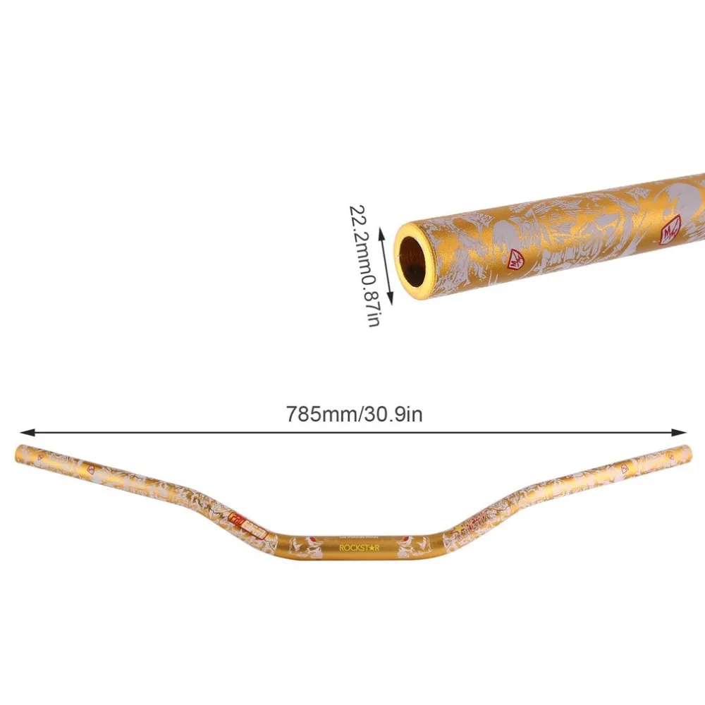 Алюминиевый сплав руль мотоцикла стояк MX 1 1/8 дюймов 28 мм ручка жир бар с черепом цветочным узором