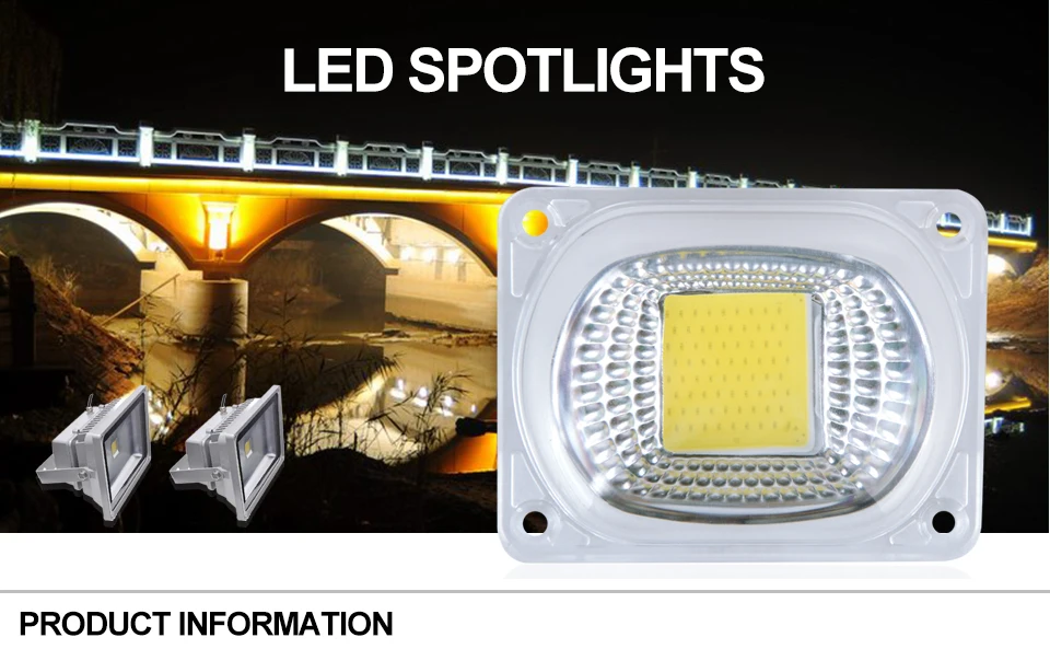 COB LED Chip Light With lens reflector (1)