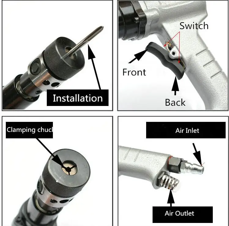 Портативный пневматический гайкорезный станок, пневматические инструменты