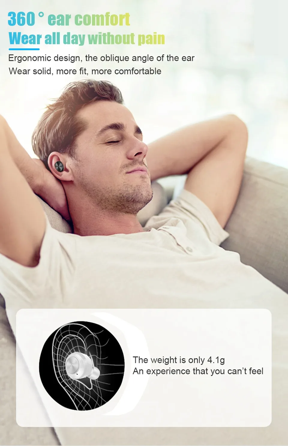 TWS Bluetooth 5.0 Earphones Wireless Headphones Gaming Stereo Headset Handsfree Mini Blutooth Earphone Sport Earbuds For Phone (4)