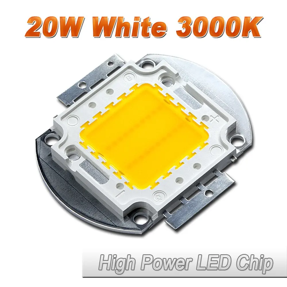 

High Power LED Chip 20W Warm White Light 3000K-3500K Bulbs 20 Watt Beads DIY Spotlights Floodlight COB Integration Lamp ST437