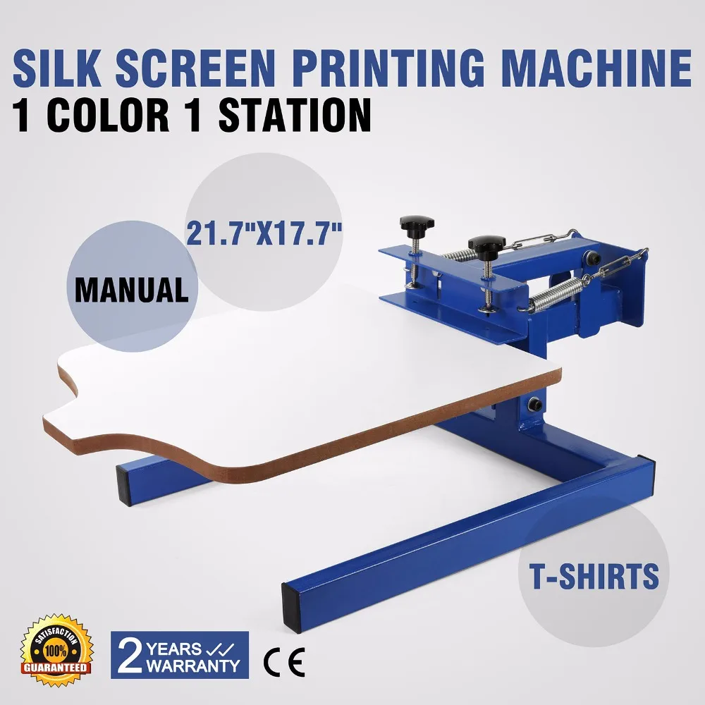 Single Color Screen Press Printing Machine w/ Removable Pallet Special