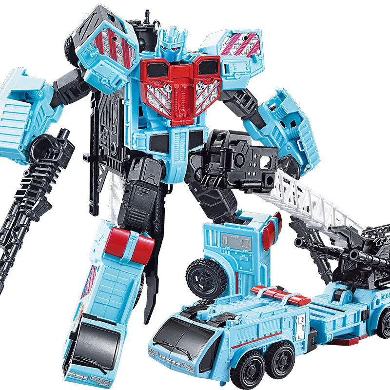 [New] Action figure Defensor Giant War 5In1 Combined Alloy Oversize PATRON SAINT Deformation TF Robot FigureToys