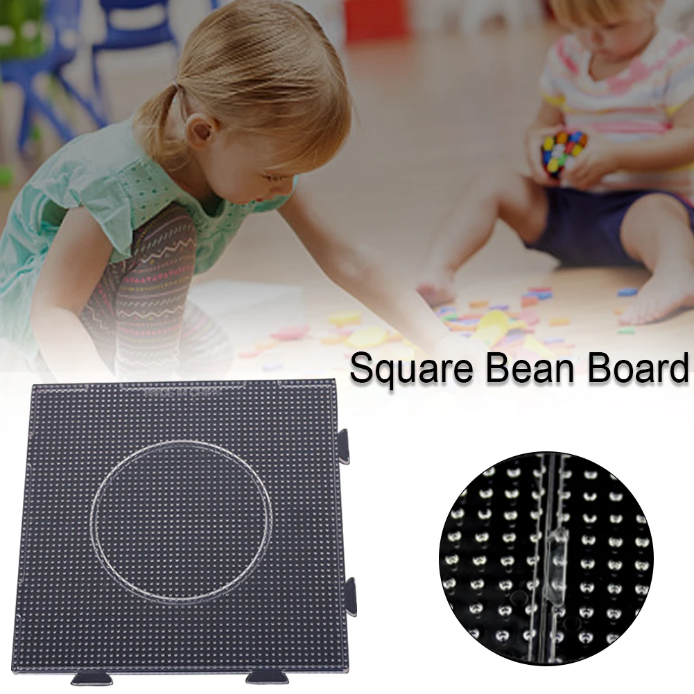 5 мм квадратный DIY Bean Board ручной работы Pegboard Прозрачный шаблон для детей волшебные бобы 3D доска для рисования детские игрушки