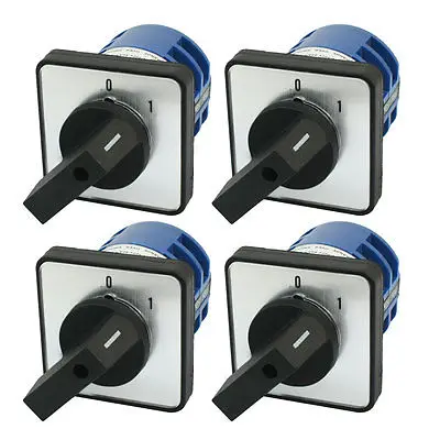 

4pcs Rotary Selector 2 Position 8 Terminal Universal Changeover Switch