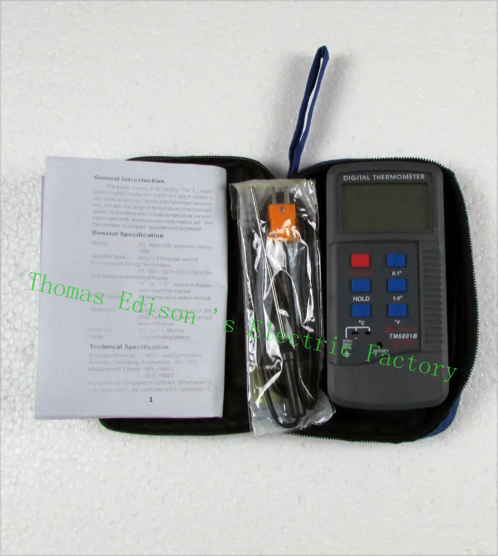 

TM6801B digital thermometer thermometer with high accuracy, capable of measuring high temperature meter