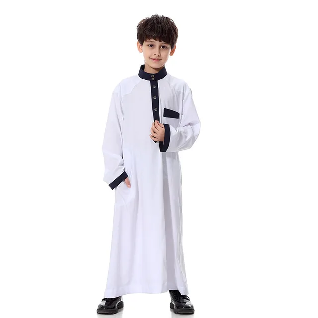 Kurta Islamic Arab Clothing Children Abaya Thobe Loose Kaftan Arab Kids ...