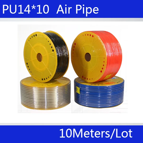 

Free shipping PU Pipe 14*10mm for air & water 10M/lot Pneumatic parts luchtslang air hose pneumatic hose ID 10mm OD 14mm