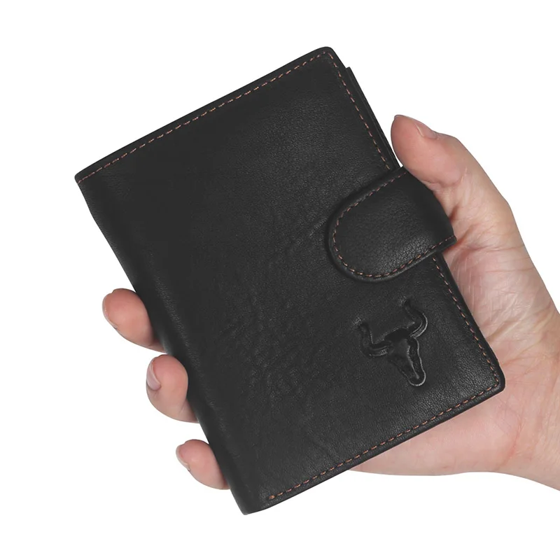 Мужские кошельки ZLON Trend винтажный короткий кошелек из натуральной воловьей кожи